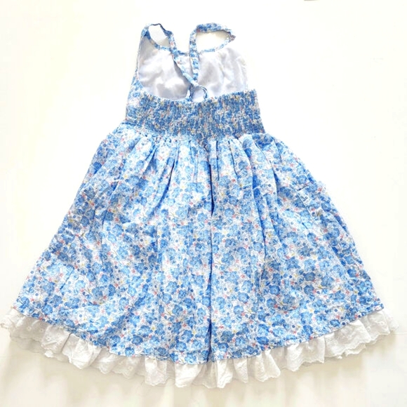 Cupcakes & Cashmere Blue Floral Kids Casual Dress - Picture 2 of 8
